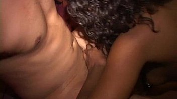 Girl and chap in blow job