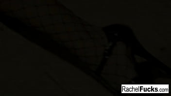 Sexy brunette takes a hard cock