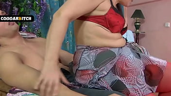 Fat ass milf with natural tits gets big load of cum on her booty