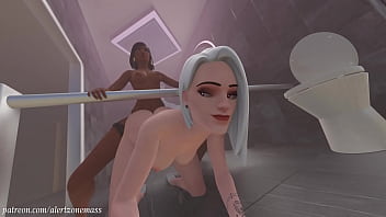 Pharah and ashe gank in wc animation