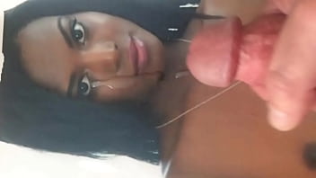 Pls blackbeauty let me cum on your horny face and your hot breasts