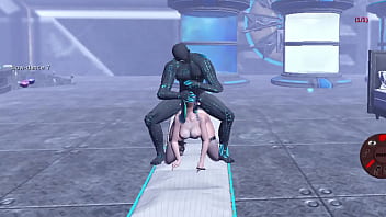 Energized alien fucks human ass hard