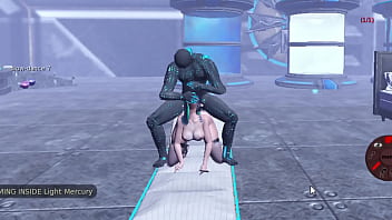 Energized alien fucks human ass hard