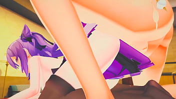 Keqing gets her tight pussy ripped open by huge cock genshin impact