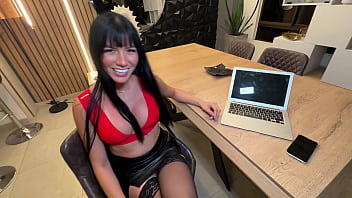 Horny boss seduces her big dick married employee