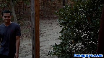 Iconic Hunk Jerking His Cock With Stud thumbnail