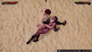 Jerle vs lucifera nf3d mixed mma combat maledom