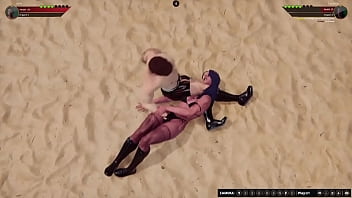 Jerle vs lucifera nf3d mixed mma combat maledom