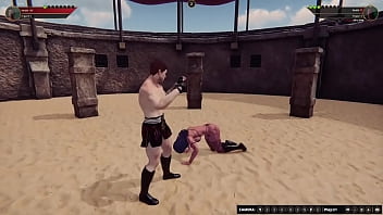 Jerle vs lucifera nf3d mixed mma combat maledom