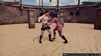 Jerle vs lucifera nf3d mixed mma combat maledom