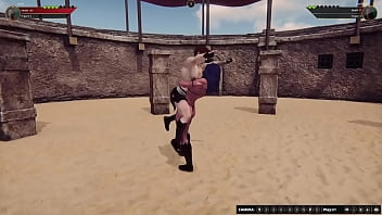 Jerle vs lucifera nf3d mixed mma combat maledom