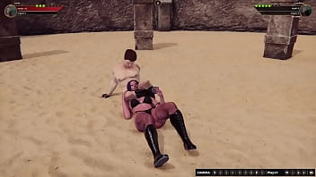 Jerle vs lucifera nf3d mixed mma combat maledom