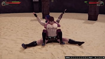 Jerle vs lucifera nf3d mixed mma combat maledom