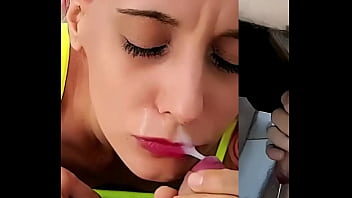 Presenting my little cum bucket in a short cumshot compilation