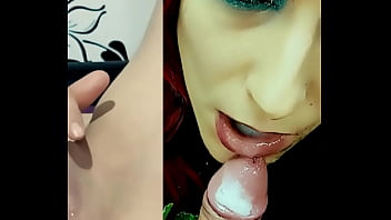 Presenting my little cum bucket in a short cumshot compilation