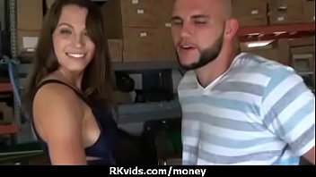 Tight teen fucks a man in front of the camera for cash 3