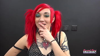 Skinny redhead jackie gives a rimjob and sucks a cock to swallow warm cum