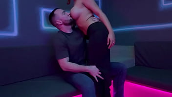 Beautiful redhead stripper fucks white guy bareback in the back room of the strip club