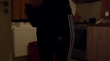 Milfycalla workout clothes try on with pee fetish preview