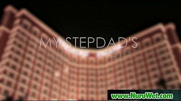 Japanese nuru massage and hardcore fuck on air matress 29