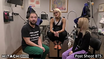 Sophomore gets mandatory hitachi orgasm from doctor tampa channy crossfire