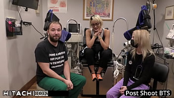 Sophomore gets mandatory hitachi orgasm from doctor tampa channy crossfire