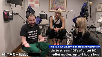 Sophomore gets mandatory hitachi orgasm from doctor tampa channy crossfire