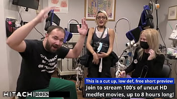 Sophomore gets mandatory hitachi orgasm from doctor tampa channy crossfire