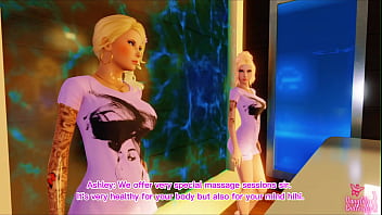 Businessmen fucking horny slutty masseuses after work