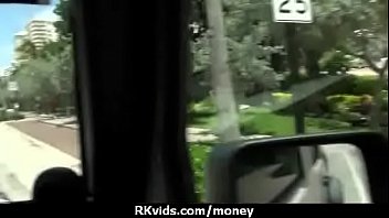 Amateur girl accepts cash for sex from stranger 9