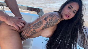 Hardfucking pretty gih ribeiro on a boat in argentina
