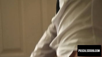 Uk blonde faces intense pleasure with hair pulling