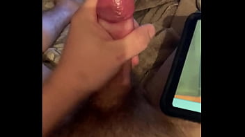 Hung guy masterbates