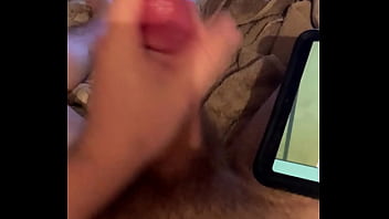 Hung guy masterbates