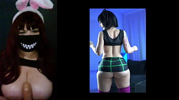 Hot egirl watching porn videos with your big natural tits exposed and playing with a big dick dildo Hot egirl watching porn videos with your big natural tits exposed and playing with a big dick dildo