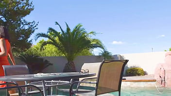 Anal by the pool helena price got spermed by rome after sex