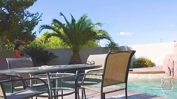 Anal by the pool helena price got spermed by rome after sex