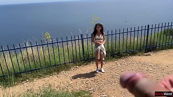 Public cock flashing girl got scared when she seen my cock but curiosity got the better of it