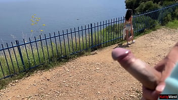 Public cock flashing girl got scared when she seen my cock but curiosity got the better of it