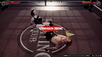 Luna vs jerle nf3d mixed mma battle maledom