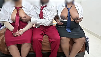 College students having fun