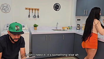 My ex boyfriend's friend has a huge cock hidden and i seduce him to feel it inside my tight pussy