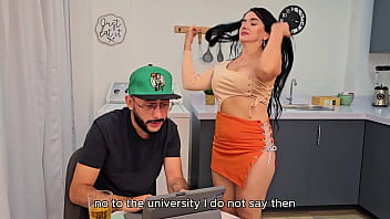 My ex boyfriend's friend has a huge cock hidden and i seduce him to feel it inside my tight pussy