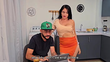 My ex boyfriend's friend has a huge cock hidden and i seduce him to feel it inside my tight pussy