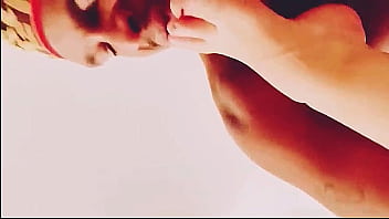 I love licking in between her toes and the bottom of her feet