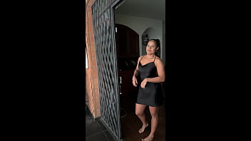 Big booty latina came for casting endeds up on her knees sloppy rimjob and cum swallow pov blowjob