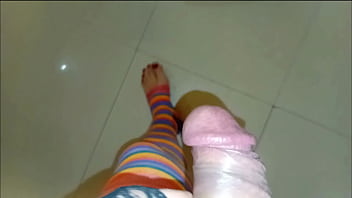 My friend invites me to masturbate and we end up fucking really well dressed as a woman