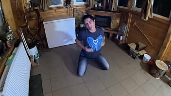 Face fucking and cum play while wearing tight jeans 284 preview