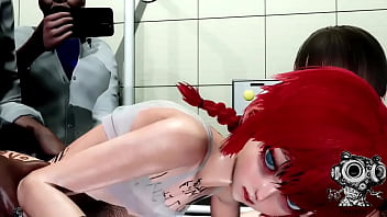 Propósito hentai pelirroja