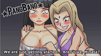 Hinata's training to boost her attributes